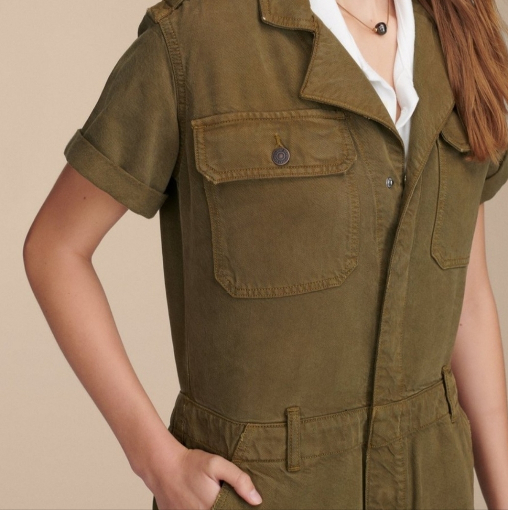 Lucky Brand Dnim Utility Romper M NWT